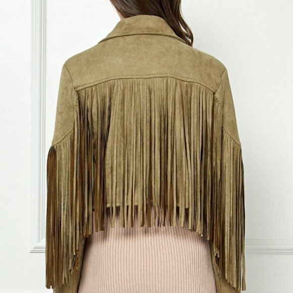 Fringe Sleeve Jacket - Picture 2 of 7